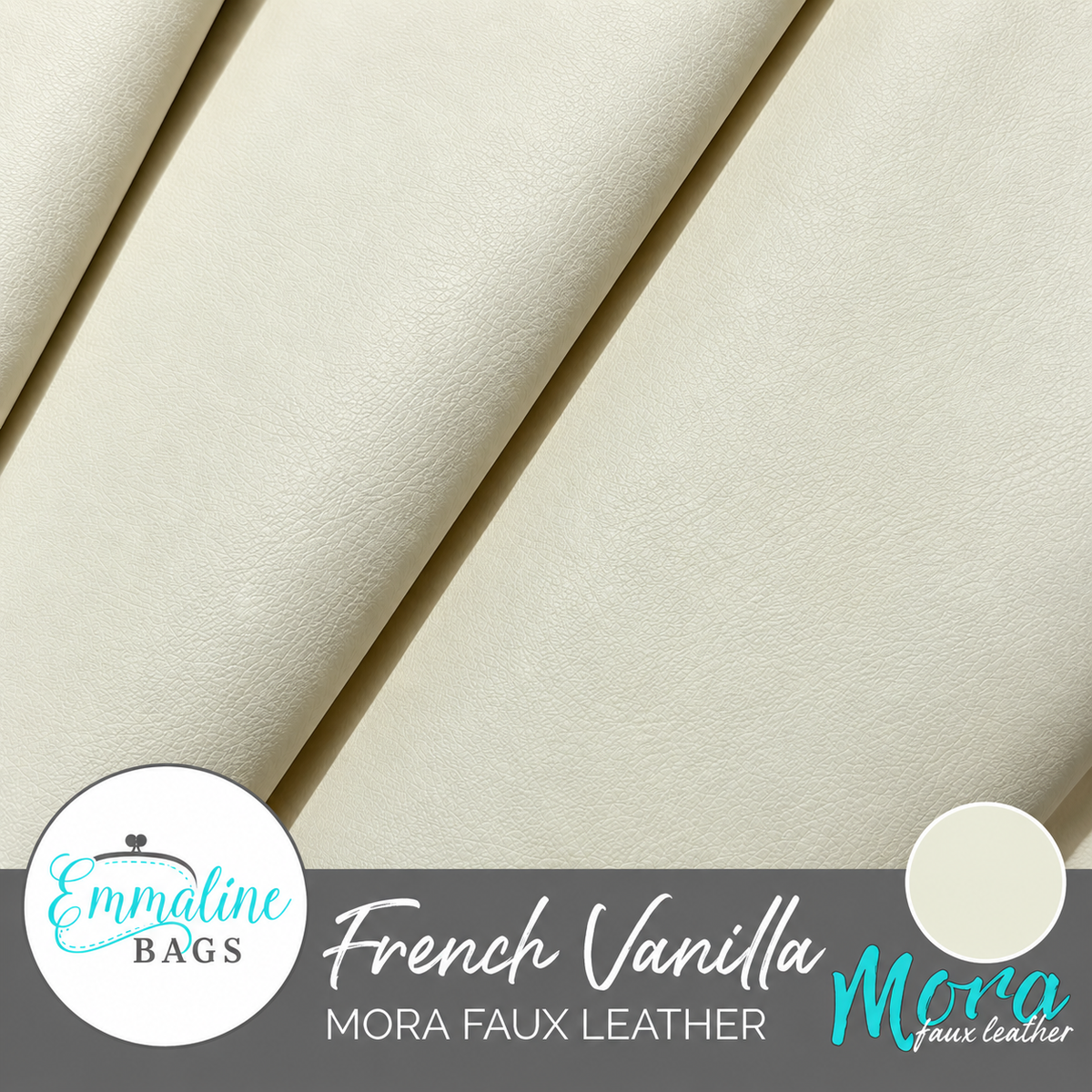 Emmaline Mora Faux Leather-French Vanilla