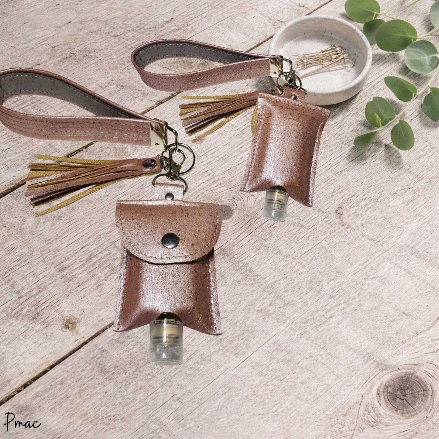 Keyfob with Sanitizer - Rose