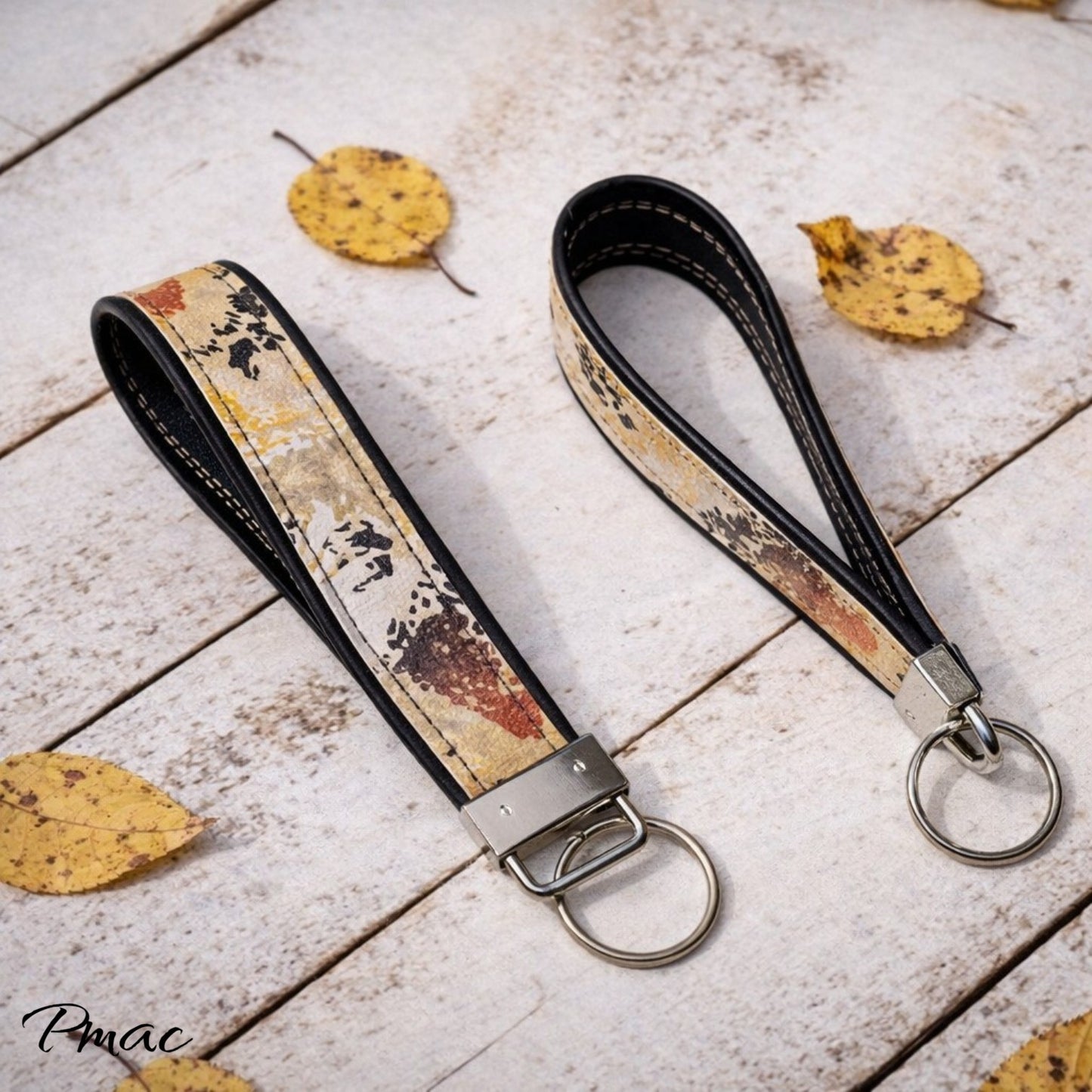Vinyl Keyfob - Rustic & Black