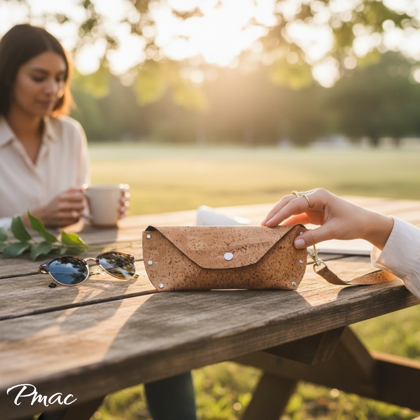 Sunglasses Case-Brown Cork