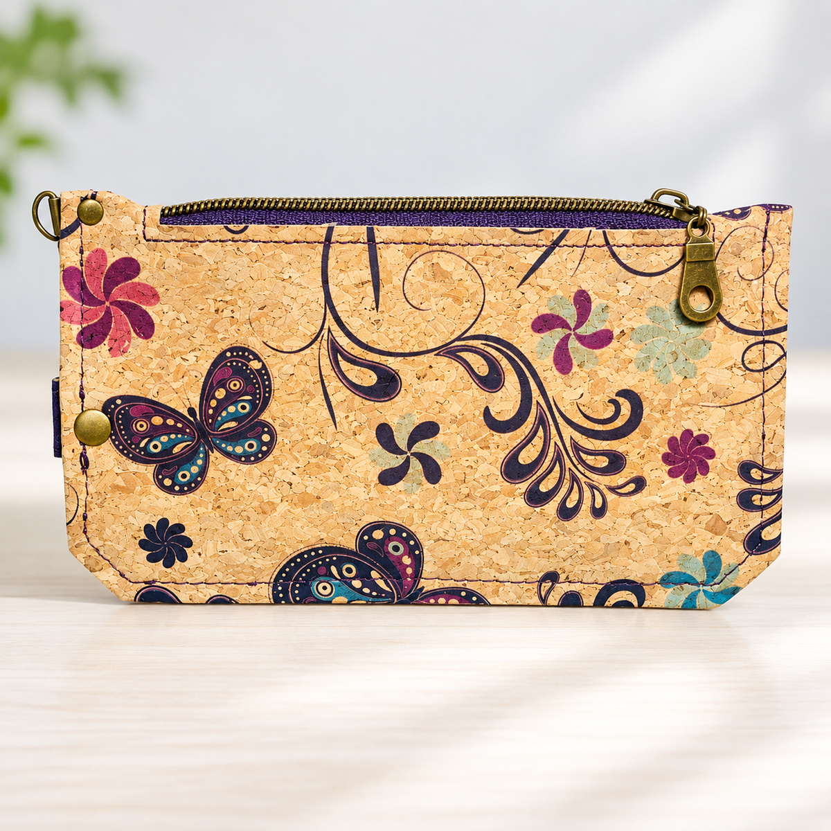 Plum Meadow Cork Wallet