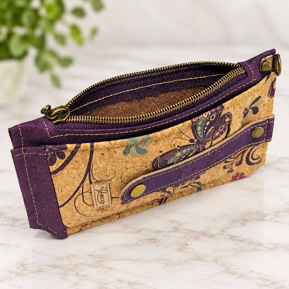 Plum Meadow Cork Wallet