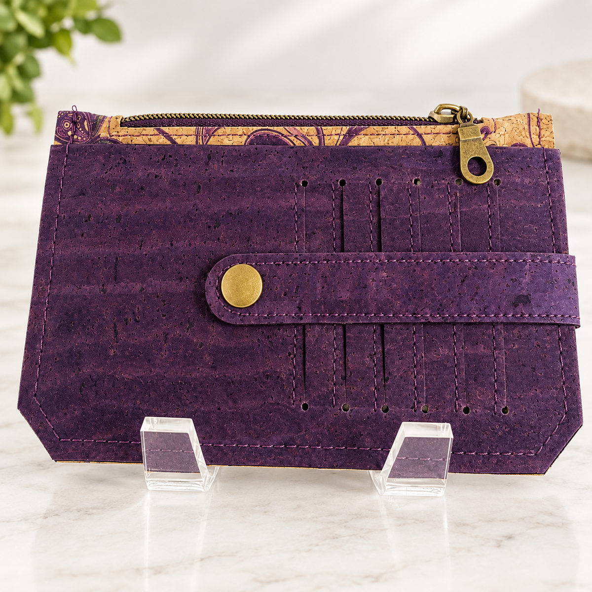 Plum Meadow Cork Wallet