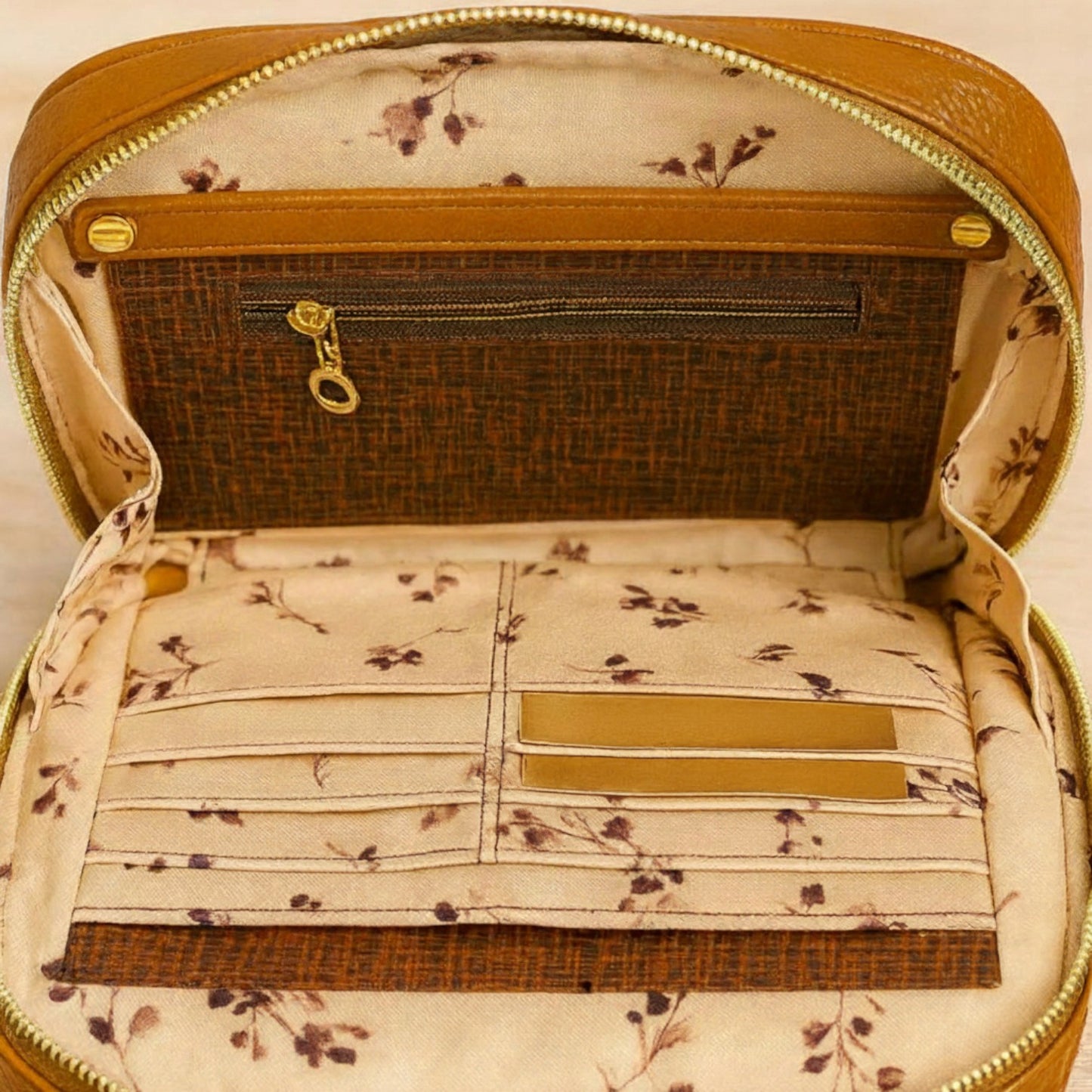 Cognac Crossbody Bag