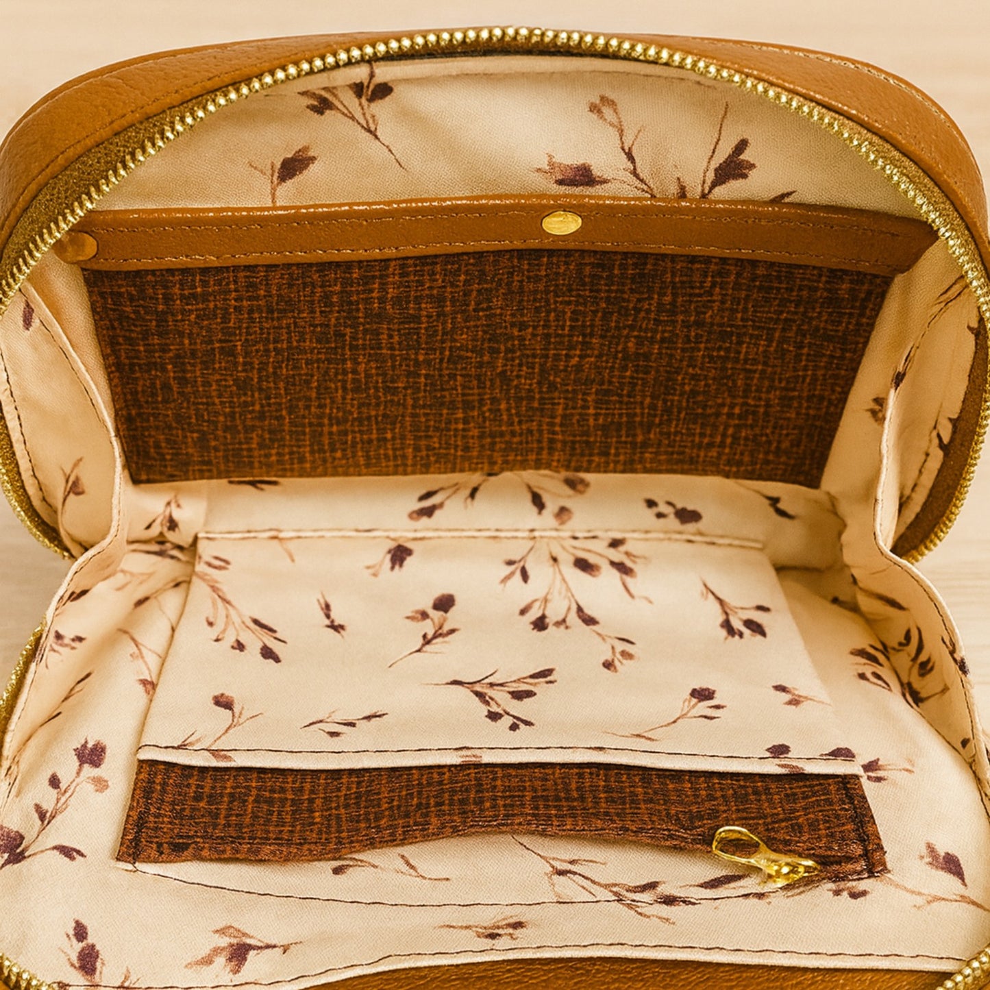 Cognac Crossbody Bag