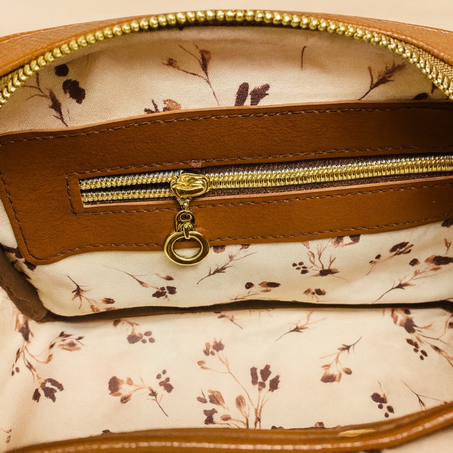 Cognac Crossbody Bag