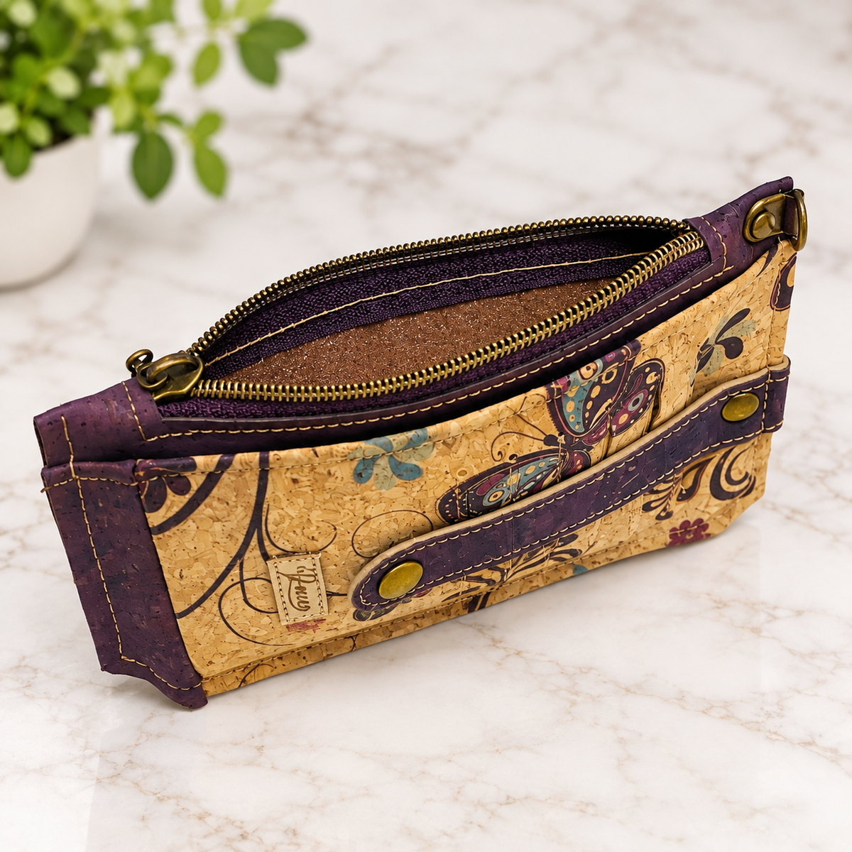 Plum Meadow Cork Wallet