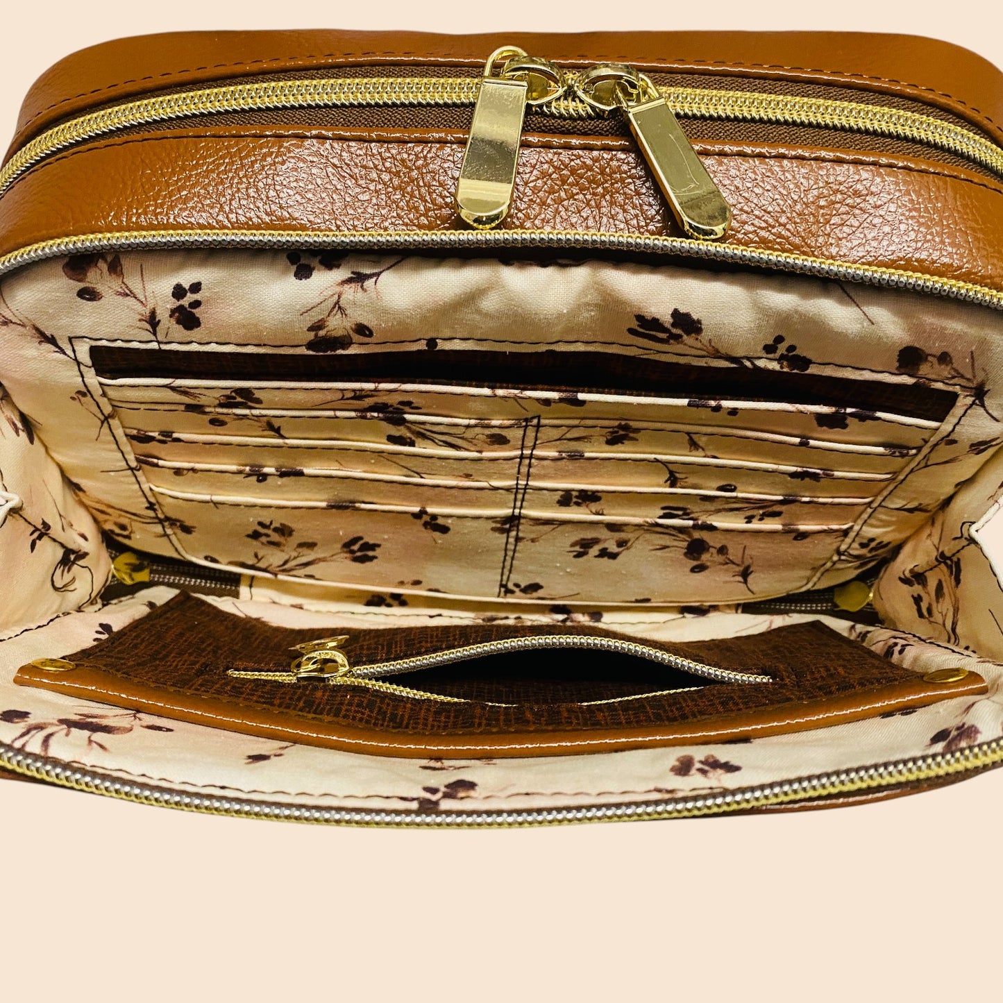Cognac Crossbody Bag