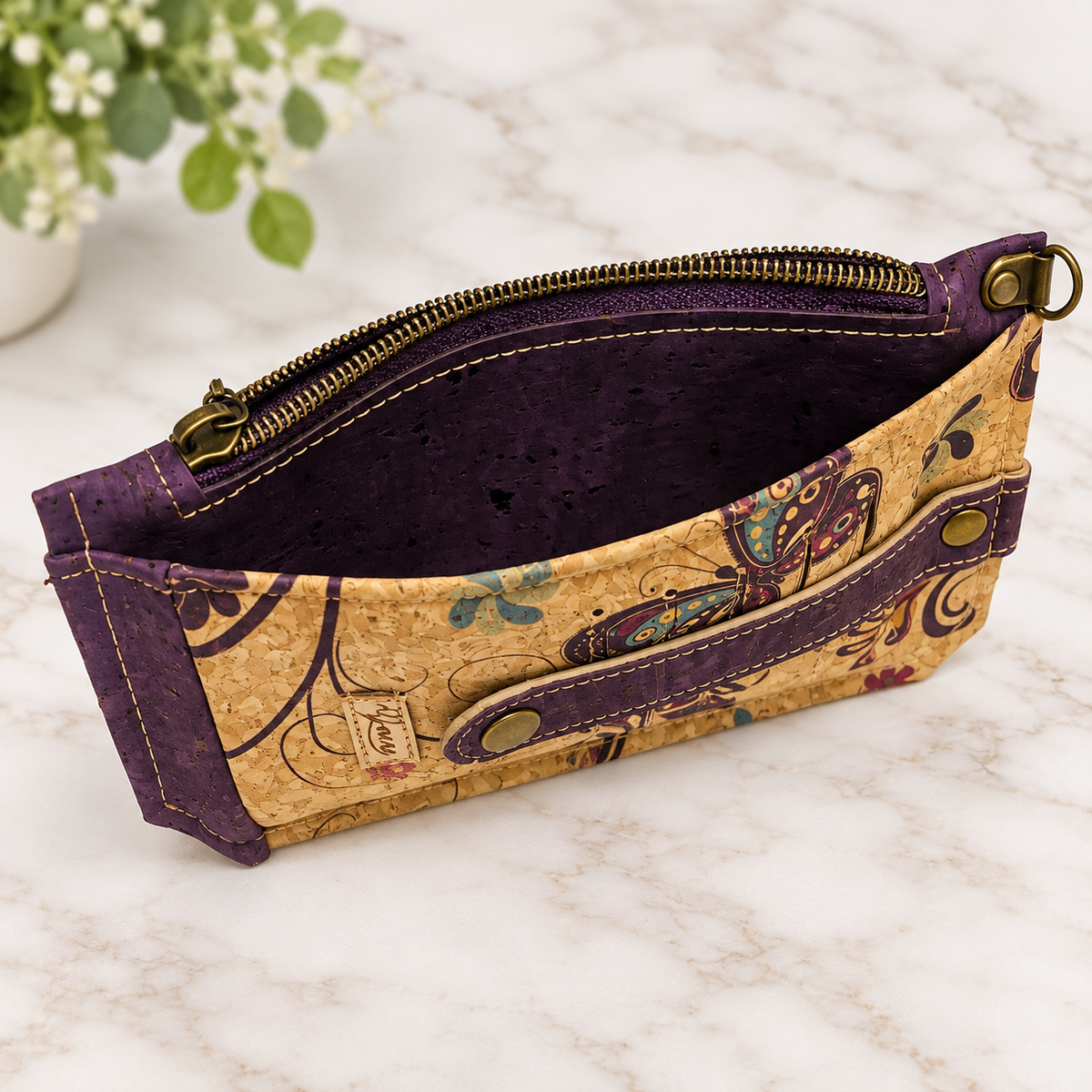 Plum Meadow Cork Wallet