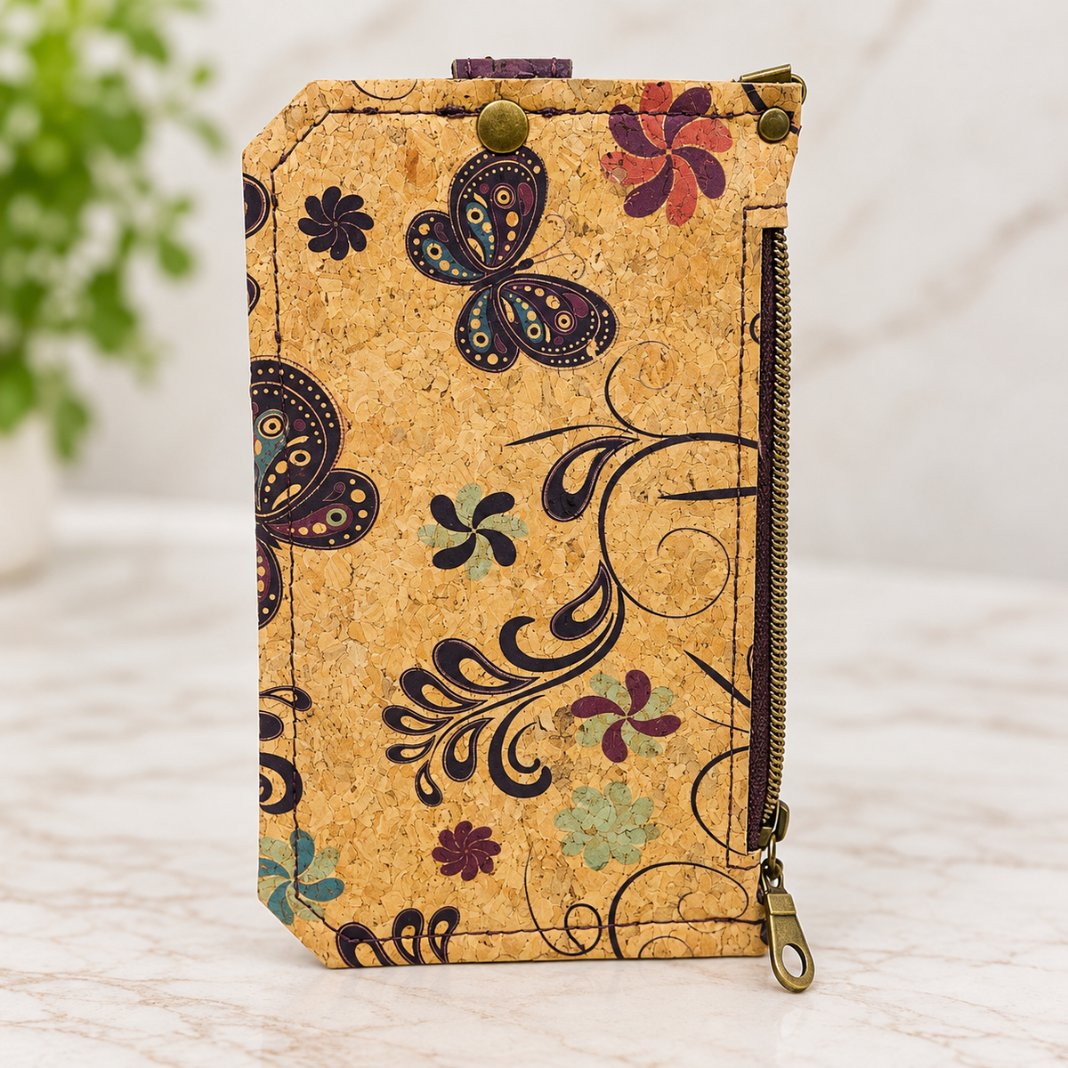 Plum Meadow Cork Wallet