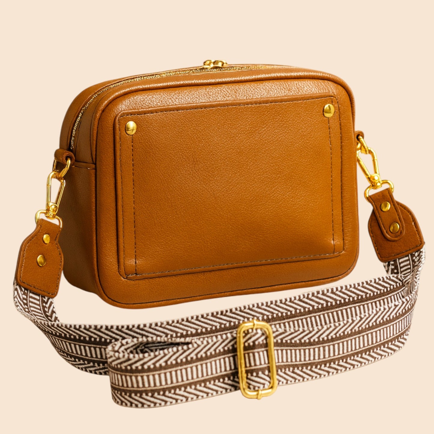 Cognac Crossbody Bag