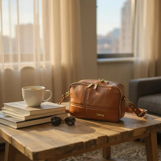 Cognac Crossbody Bag