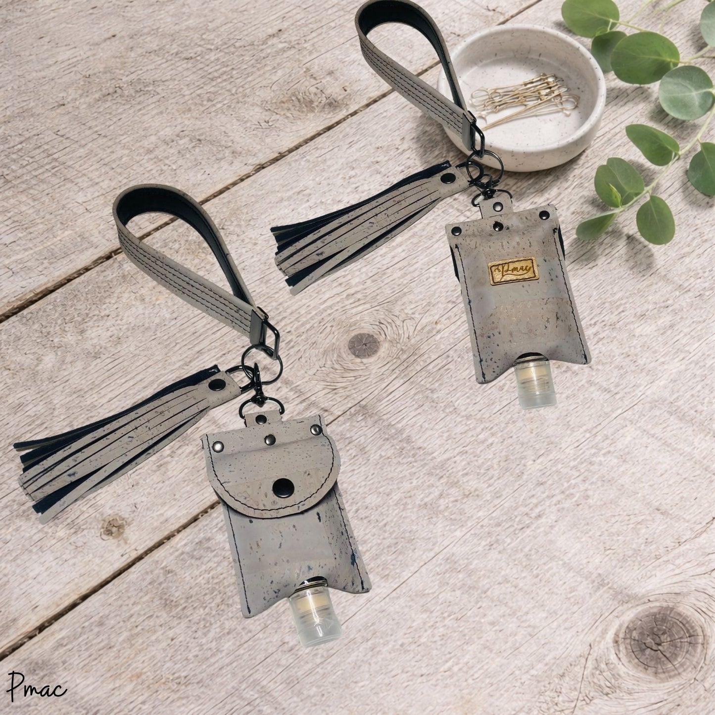 Keyfob with Sanitizer - Grey