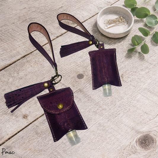 Keyfob with Sanitizer - Purple