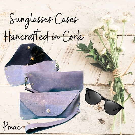 Sunglasses Case-Blue Cork