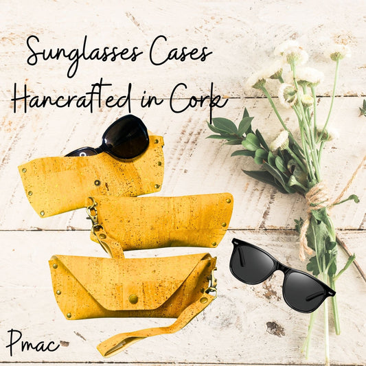 Sunglasses Case-Orange Cork