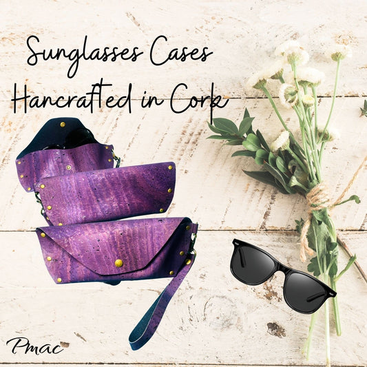 Sunglasses Case-Purple Cork